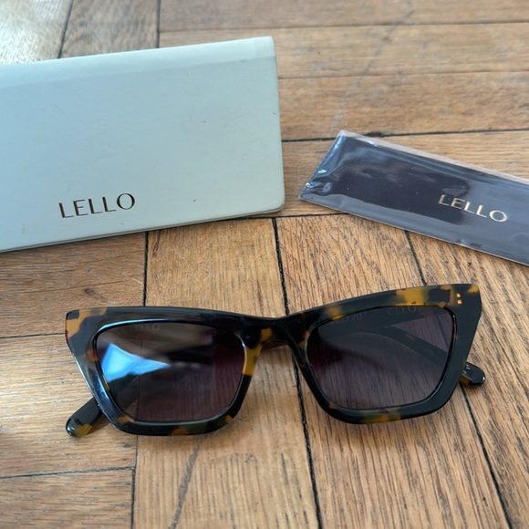Lello Cleo Sunglasses in Tortoiseshell - Picture 4 of 4